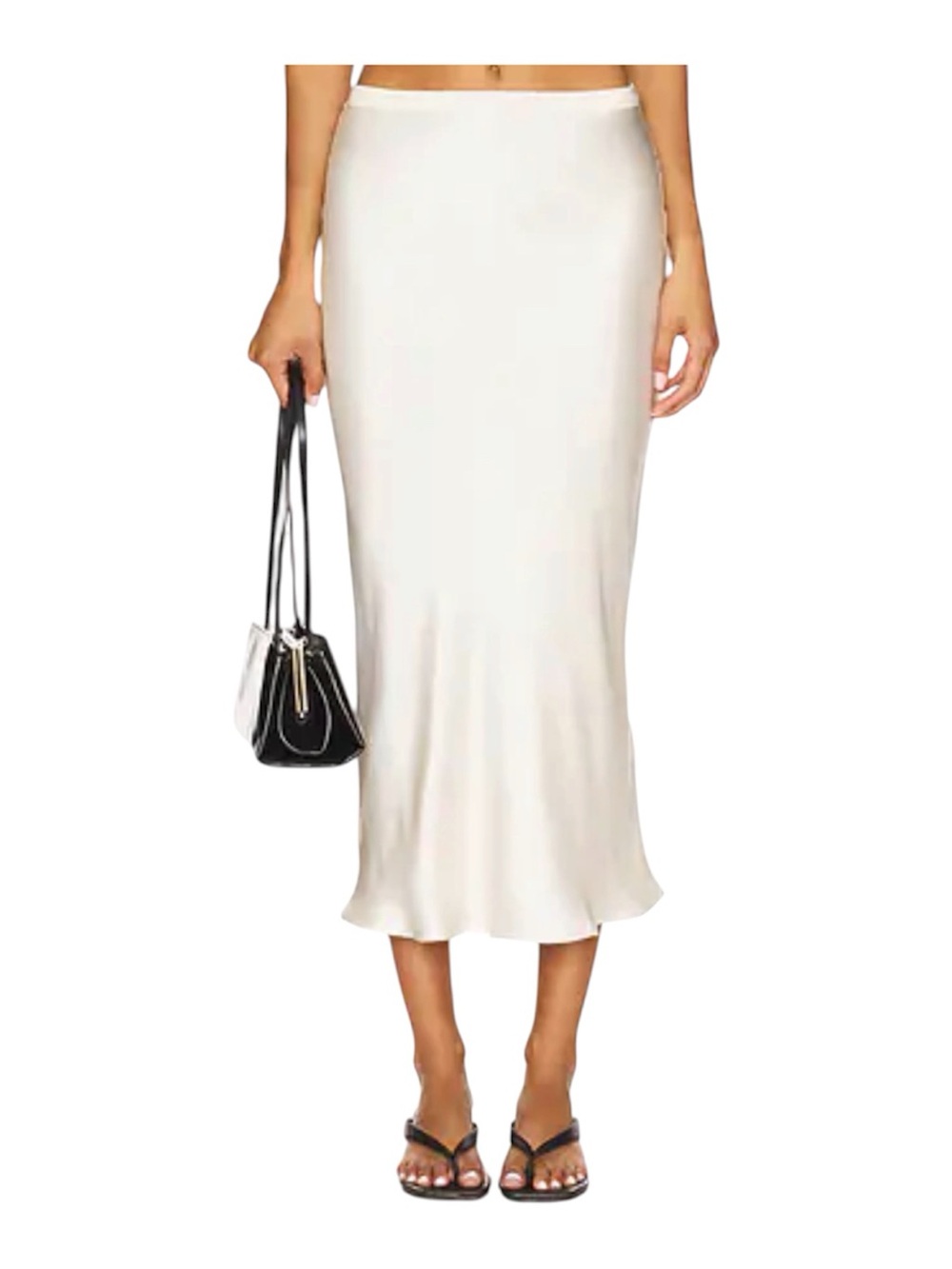 NEW Anine Bing Bar Silk Skirt Snow White size Small